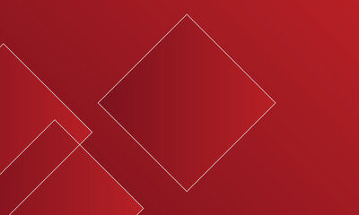 Illustration of abstract red metallic with white light ray and glossy line. Metal frame design for background.