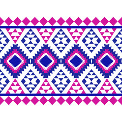 Vector Geometric Ethnic seamless pattern background.Native American tribal fabric, Azect,Batik,rung,drawn,cross