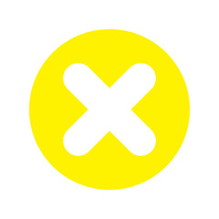 Obraz premium Cross button icon