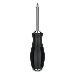 Phillips screwdriver with black grip handle for repair tools  