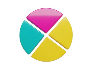 Isolated Pie Chart Illustration Representing Data, Finance, Statistic, Presentation Icon
