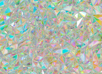 Abstract holographic geometric mesh triangle background 3d rendering	
