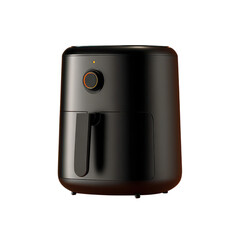 Air fryer compact model isolated on transparent background.