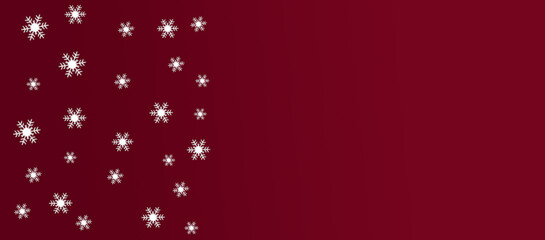 red christmas minimal decoration banner