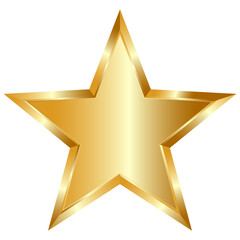 gold star shape