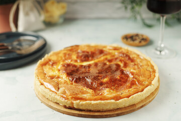 Quiche Lorraine Tart, the traditional dish of France