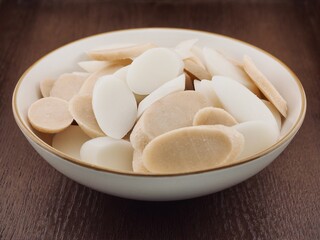 그릇에 담긴 떡국떡