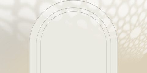 Abstract Arabesque shadow background with traditional ornaments, Islamic ramadan design.