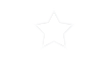 White star outline on black background shape
