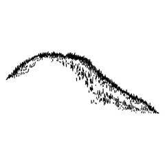 Vector hill for background images