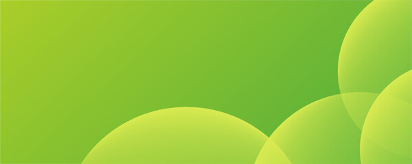 Abstract yellow and green background with circles. Vector illustration