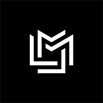 A sleek MM monogram with futuristic interlocking lines. Elegant and bold, ideal for modern architecture or luxury tech.