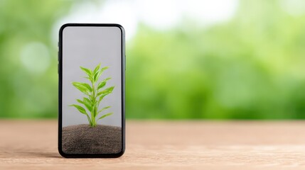 Smartphone displaying compound portfolio growth, Compound interest