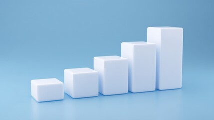 Stacked cubes showing year-by-year interest increase, Compound interest