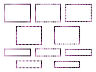 丸、長方形F2、13紫