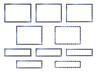 丸、長方形F2、14紺