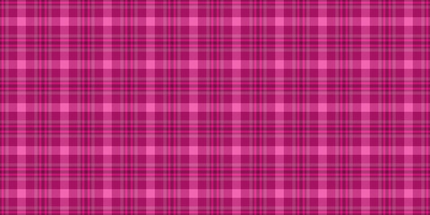 Peach check seamless fabric, loft textile pattern plaid. Official texture background vector tartan in pink color.
