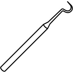 Aneurysm Needles. Blunt-tipped, curved surgical instrument with an eyelet near the point, used for passing ligatures under arteries and veins to control bleeding. Medical sterile surgical instrument. 