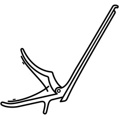 Cranial Rongeurs Kerrison. Up-cutting surgical bone forceps designed for removing small pieces of bone or soft tissue during neurosurgery and spinal procedures. Medical sterile surgical instrument.
