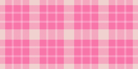 Minimalist check pattern textile, rose vector background texture. Vintage seamless tartan fabric plaid in pink and light colors.