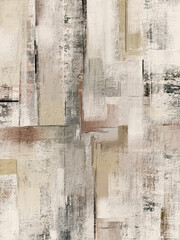 Dynamic abstract composition with horizontal movement and eroded, scratched details. Excellent for web headers, packaging, and commercial use in upholstery or flooring. Earthy tone design.