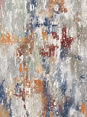 Abstract horizontal texture with distressed, woven effect. Ideal for digital surface design, textile patterns, and modern area rug concepts. Hand-painted digital background.