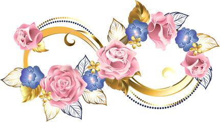 Infinity of Pink Roses