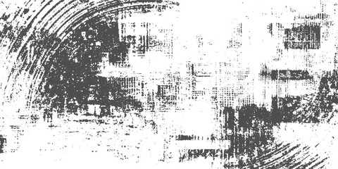 Dark gray distressed grunge texture with circular brush strokes and pixelated patterns background