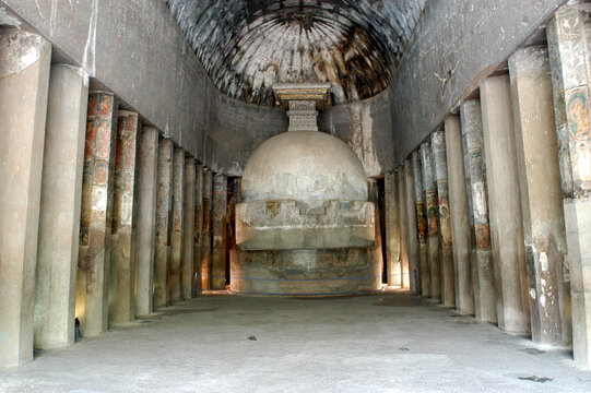 inside the buddhist stupa