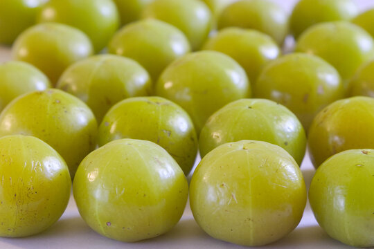 fresh green gooseberry