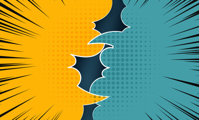 Abstract vector illustration background comic style decorative elements