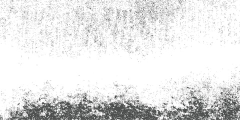 Black and white speckled texture with dense bottom and sparse background abstract pattern grunge