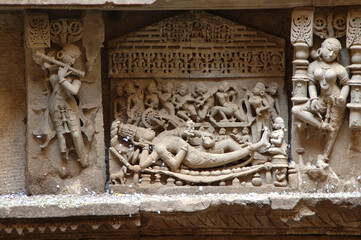 detail of the facade of the jain temple