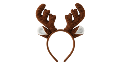 Reindeer antler headband with ears for christmas celebration