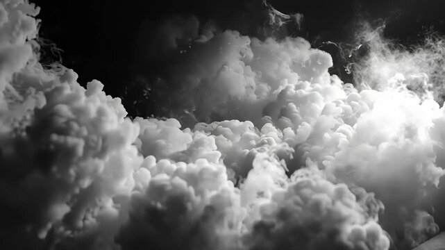 Dramatic Clouds - A Black and White Sky Symphony.