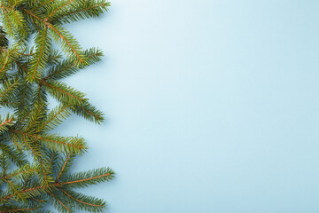 Christmas background with fir branches.