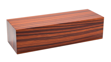 Richly Textured Wood Block Displayed Against Black Background