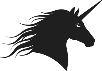 unicorn, silhouette, fantasy, magic, mythical, creature, horse, legend, elegant, mystical, animal, outline, symbol, dream, imagination, artwork, design, mythical horse, enchanted, fairytale