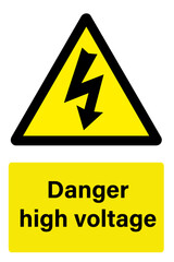 Danger high voltage