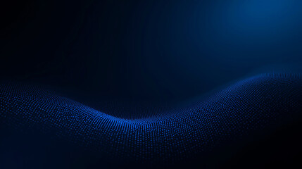 Abstract blue wave digital particle motion background design