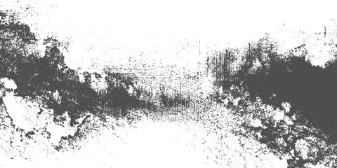 Dark grey textured abstract pattern with white background and rough edges grunge