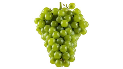 Isolated bunch of green grapes, a seasonal fruit enjoyed in many cultures and celebrations