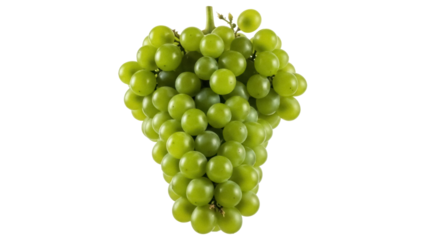Isolated bunch of green grapes, a seasonal fruit enjoyed in many cultures and celebrations