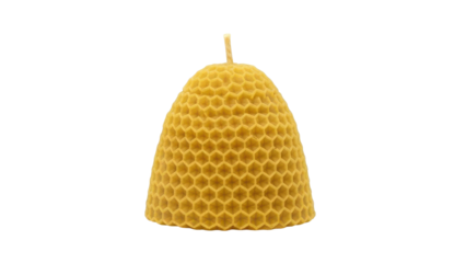 Honeycomb Shaped Candle Burning Warm Glow Natural Product
