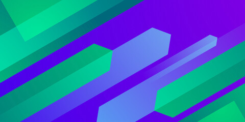 Abstract background with dynamic arrow concept pattern design. Blue and green element banner background. Simple and modern background style. 