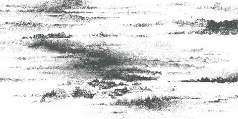 Obraz premium Textured abstract pattern of dark gray dots and horizontal lines on white background