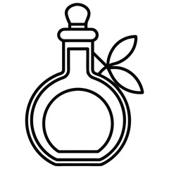 Obraz premium bottle of olive oil and olives on white background