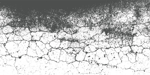 Dark gray textured grunge overlay with cracked dry earth pattern