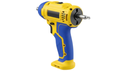 Isolated power screwdriver with screwdriver bit for construction and home improvement