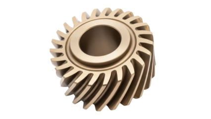 Isolated cogwheel, new transmission cog, automotive gear for mechanical engineering purpose